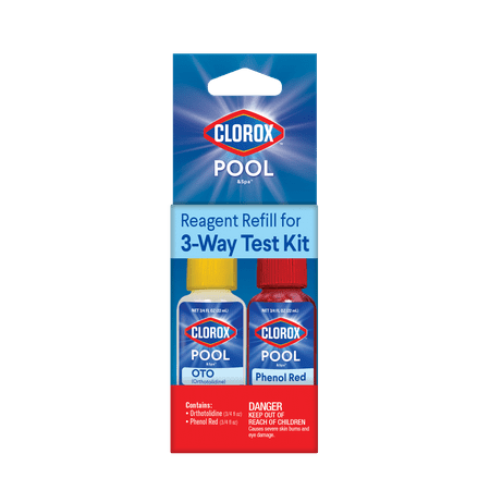 Clorox Pool&Spa 3-Way Reagent Refills for Swimming Pool Water Testing, 1 Count, 0.5 fl oz