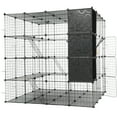 thumbnail image 5 of LINJH Large Cat Cage for 1-4 Cats with Storage Cube with Hammock 4 Tiers Cat Kennel, 5 of 9