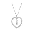 thumbnail image 1 of Collar para mujer, joyería para mujer, collar con colgante para mujer, joyería con alfabeto, collar con corazón para amantes, regalos, collar de aleación, 1 of 3
