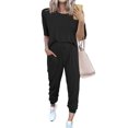 thumbnail image 1 of Conjunto de Jogger para Mujer PRETTYGARDEN de 2 Piezas en Negro Talla S, 1 of 6