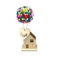thumbnail image 1 of GOOHOCHY Decoraciones de cabañas de madera para San Valentín, globos DIY, kit de modelo de casa pequeña, adornos creativos de escritorio para casa DIY, decoración de coche DIY para novias, padres,, 1 of 7