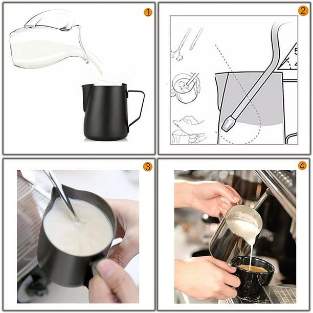 TIP - FROTHING MILK WITH 1 AND 3 HOLE NOZZLES - STEEL DUO 