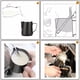 thumbnail image 5 of Inteprter Boquilla de tubo de repuesto de vapor para máquina de café Universal, punta de arte de espuma de leche perfecta, accesorios de 3 Type5 NO5, 5 of 6