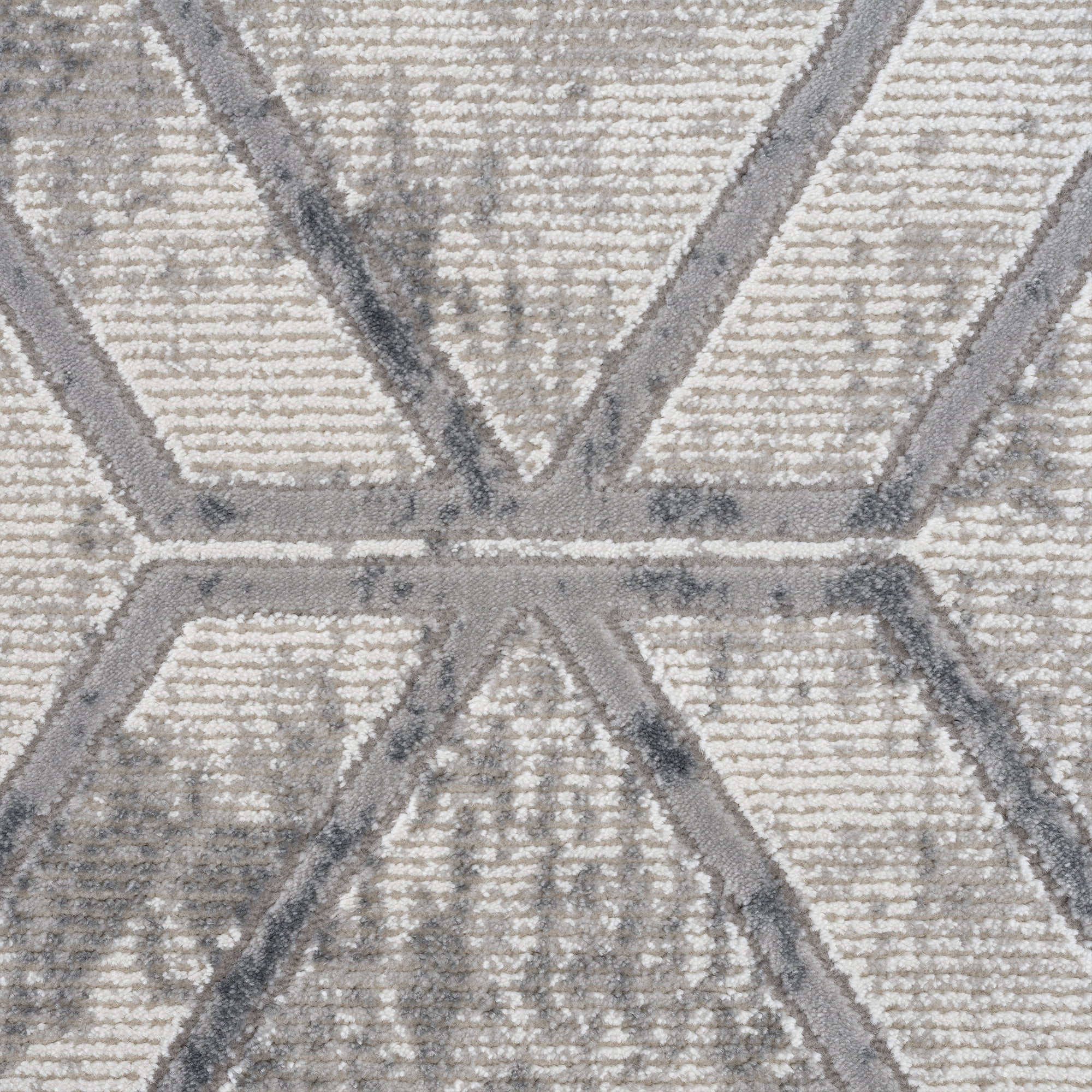 United Weavers Amir Amrita Modern Geometric Accent Rug, Grey, 1'10" x 3'