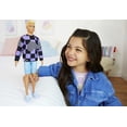 thumbnail image 3 of Barbie Fashionistas Ken Fashion Doll #191 in Checkered Sweater with Blonde Hair & Sneakers, 3 of 7