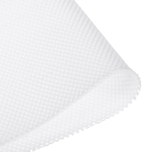 Tela de rejilla para altavoz Uxcell Fibra de poliéster Tela de malla estéreo Blanca 1x1.45m