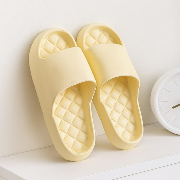 Alkepwun Slippers Sandals for Women Men EVA Anti-Slip Indoor & Outdoor Slippers Open Toe Spa Bath Pool Gym House Casual Shower Shoes