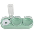 thumbnail image 3 of 3 In 1 Water Feeder Bowls, Puppy Double Food Bowls Multipurpose Splash Proof Cervical Spine Protection  For Dogs Light Green, 3 of 8