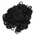 thumbnail image 2 of Black Curly , Exquisite High Temperature Synthetic Hair Short Style Natural Appearance  For Cosplay Party, 2 of 8
