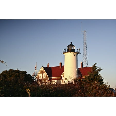 Nobska Lighthouse - Canvas Print Lighthouse Nobska Lighthouse Nautical Landscape Stretched Canvas 10 x 14