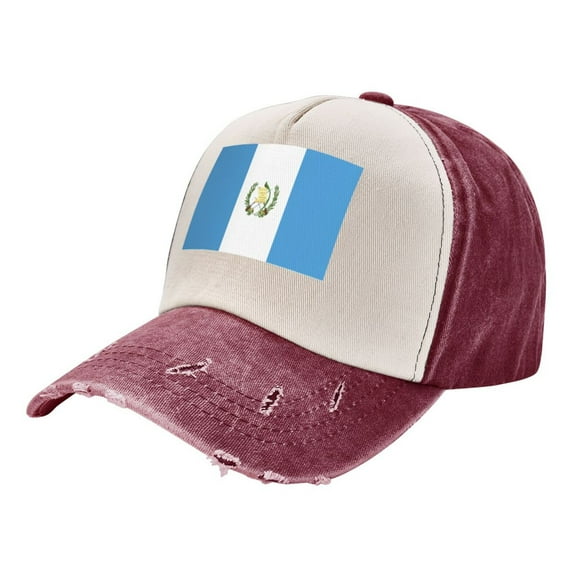 Men Women Flag Of Guatemala Distressed Twill Cotton Baseball Cap Vintage Adjustable Dad Hat
