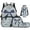 Blue Camo Bow, variant on Binienty Dripping Donut Baseball Kids Backpack Lunch Box Set For Grade Students Girls 4-In-1 Lightweight Bookbag Lunchbag Pen Pouch Back To School Gifts For Kids