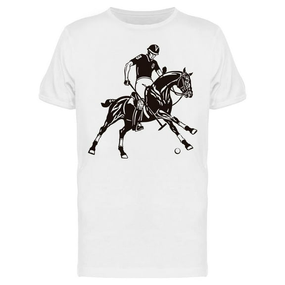 Equestrian Polo Sport T-Shirt Men -Image by Shutterstock, Male Medium