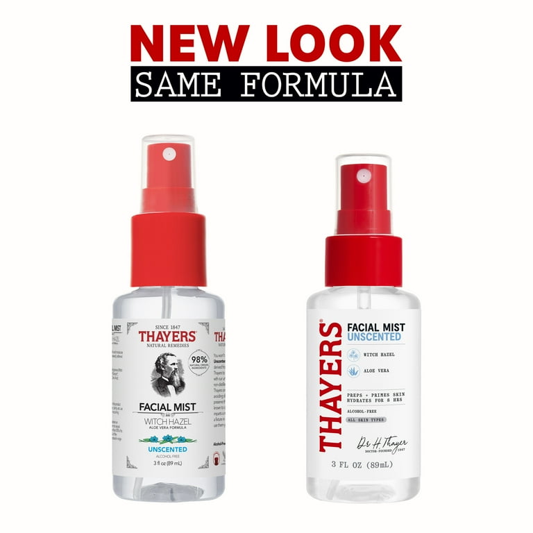 Thayers Witch Hazel Unscented Travel Size Face Mist, for Sensitive