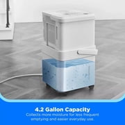 Midea MAD50PE1QWTS 50 Pint Smart Cube Dehumidifier with Pump