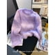 thumbnail image 3 of Suéteres franceses de otoño e invierno para mujer, suéteres degradados, suéteres cortos de manga larga y cuello redondo, prendas de punto, jerseys coreanos, jerseys de diseñador de mohair, 3 of 4