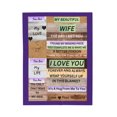 thumbnail image 1 of Purple Personalize Velveteen Plush Blanket, 1 of 9