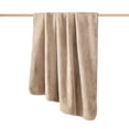 thumbnail image 6 of Cozy Haven Luxury Reversible Faux Fur to Plush Oversized Couch Throw Blanket, Beige, 50 x 72 in, 6 of 9
