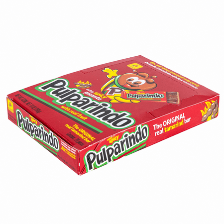De La Rosa Pulparindo Tamarind Candy, Extra Hot and Salted Mexican Candy, 20 Count