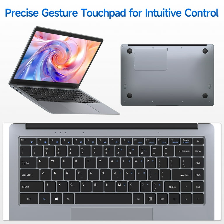 RNRUO 14 inch Laptop Intel Celeron N3350 6GB RAM 64GB+128GB SSD