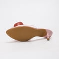 thumbnail image 2 of [On feet & in love] Women's Satin Pointed Toe Mules with Floral Applique - Slip-On Stiletto Heel Dress Sandals,Pink,6, 2 of 6