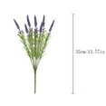 thumbnail image 2 of Lavender Artificial Flowers Bouquet Realistic Fade Resistant UV Protected Plastic Plants for Outdoor Indoor Home Decor Wedding Table Centerpiece Garden Patio Porch Decorations, 2 of 4