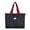 Black, variant on Ranliy Reusable Grocery Bag Foldable Environmentally Friendly Shopping Bag with Pocket Extra Wide Handle Portable Durable Washable Tote Bags for Women