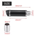thumbnail image 1 of Tubo Silenciador Escape 51mm Universal Moto Modificado Real ANGGREK  Otros, 1 of 8