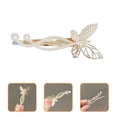thumbnail image 3 of Miangastore Butterfly Hair Clip Rhinestone 4Pcs 6.6X1In, 3 of 8