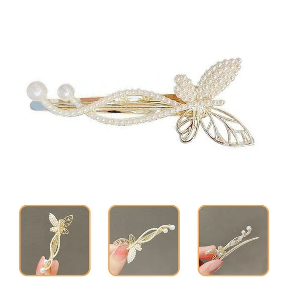 STRANDCHIC Elegant Rhinestones Vintage Hair Clips Hair Styling Women Evening 4Pcs