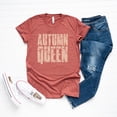 thumbnail image 4 of Autumn Queen Block Distressed - Women's Short Sleeve Graphic T-Shirt, 4 of 8