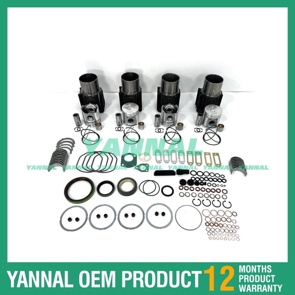 Cylinder Liner Kit With Gasket Set Bearing For Deutz F4L912W Excavator Engine