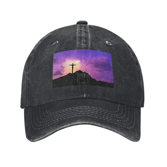 Happy Easter Day Cross Baseball Cap Men'S Women'S Fashion Hat Vintage Adjustable Unisex Casquette