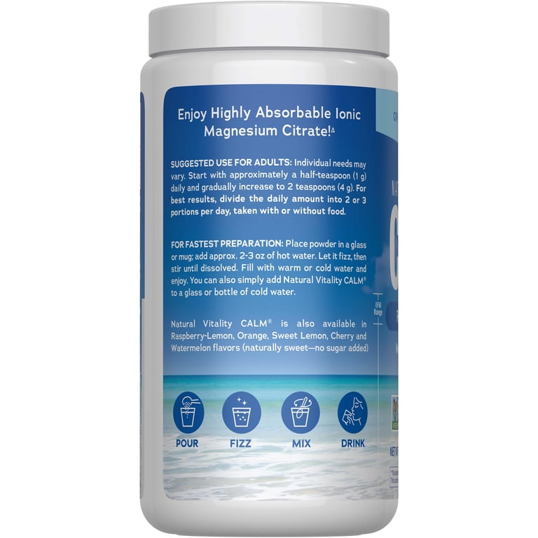 Natural Vitality Calm Magnesium Powder, Unflavored, 16oz photo 8