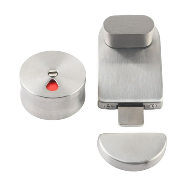 Lock de baño Bolt Dead Privacy Puerta de acero inoxidable de acero inoxidable Inside Hardware de partición del inodoro para baños wc