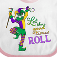 thumbnail image 4 of Inktastic Let the Good Times Roll Mardi Gras Jester Boys or Girls Baby Bib, 4 of 4