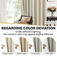 thumbnail image 2 of Deconovo Beige Grommet Blackout Curtains for Family Room, 52 x 84 Inch, 2 Panels, 2 of 8