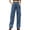 Blue, variant on Sngxgn Women's Wide Leg Jeans High Waisted Stretchy Straight Leg Jeans Loose Denim Pants with Pocket(Green,XXL)