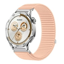 Sport Nylon Loop Band Compatible for Samsung Galaxy Watch 7 40mm for Women Men, Adjustable Breathable Woven Braided Nylon Strap for Samsung Galaxy Watch 7 40mm, Pink