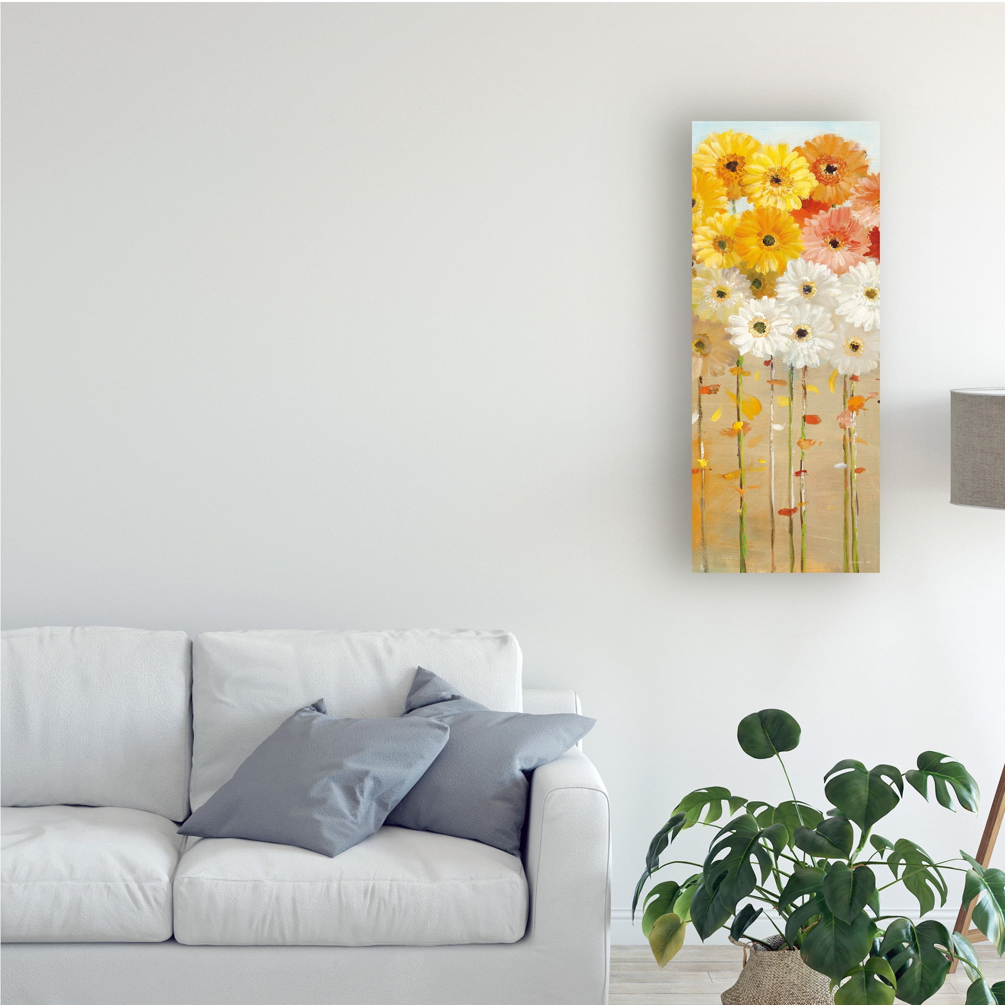 Trademark Fine Art 'Daisies Fall I' Canvas Art by Danhui Nai