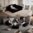 thumbnail image 6 of Boneless Cloud sofa, Small Sectional Loveseat Sofa with Memory Foam,No Assembly Required,Soft Corduroy Fabric,Compact Box Delivery for Apartments & Living Rooms, 6 of 10