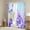 Purple, variant on Erosebridal Princess Mermaid Curtains Pack of 2 (38x45), Dreamy Flower 30%-50% Black Out Curtains, Fish Tail Curtains for Living Room, Window Curtains Room Decor