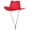Red, variant on Classical Hat Wide Brimmed Western Ranchers Hat for Holiday Multicolored Hat with Stitching Outdoor Casual Wear