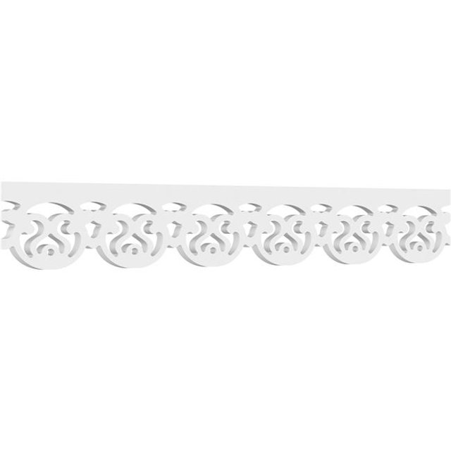 Ekena Millwork RUNP06X0625X48SAG 6 x 48 in. Pitch 0.62 in. Sage Architectural Grade PVC Running Trim