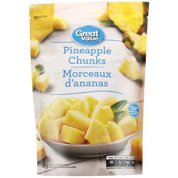 Great Value Pineapple Chunks, 600 g