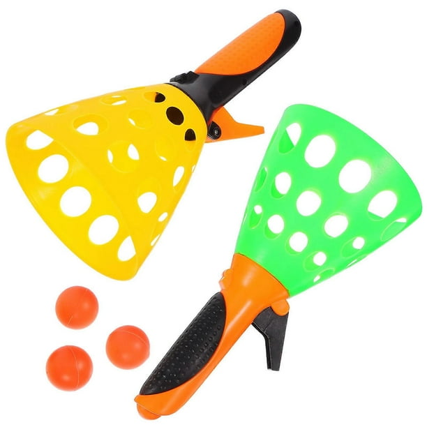 Click & Catch Ball Game Set for Kids – 5pcs Outdoor Parent Child Toy with Handheld Launchers & Balls, Lightweight & Portable, Perfect for Garden