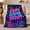 Game Night Scene Retro Pixel Art Boys, variant on Clutch Mode Gaming Scene, Futuristic Neon Esports Graphic Style for Gamers, Trophy Aim Icon Theme and Birthday Gift, Cozy Flannel Blanket for Game Room Bedroom, Home Decor