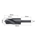 thumbnail image 2 of Reduced Shank Drill Bits 35mm High Speed Steel HSS 6542 Black Oxide with 1/2 Inch Straight Shank, 2 of 4