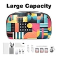 thumbnail image 3 of Geometric Cube Digital Bag Charger Case Cord Organizer for Travel Canvas Storage Box Small, 3 of 6
