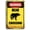 Warning Sign 5, variant on Bear Crossing Warning Sign - 8"x12" Aluminum Metal Sign, Wildlife Alert, Outdoor Road Safety Sign